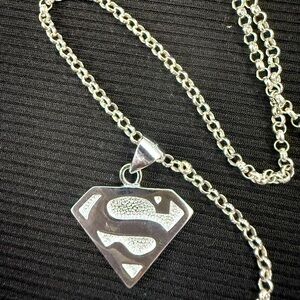 Superman necklace 22"